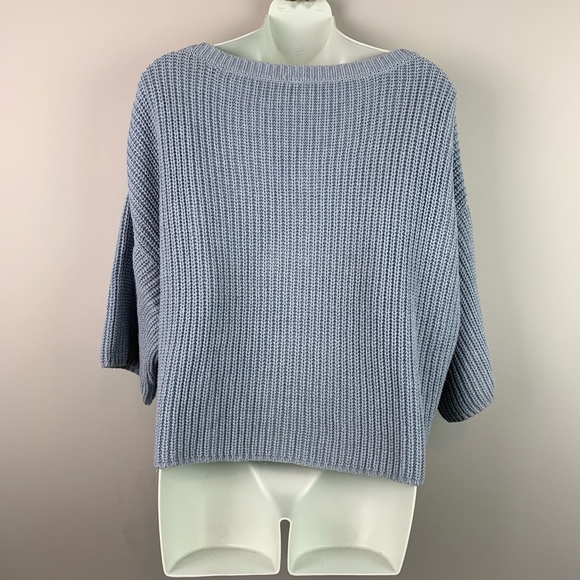 Free People Cropped Chunky Knit Sweater Small - Picture 2 of 4